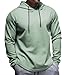 Fioboc Men's Green XL Oversized Hooded Sweatshirt with Curved Hemline and Kangaroo Pocket