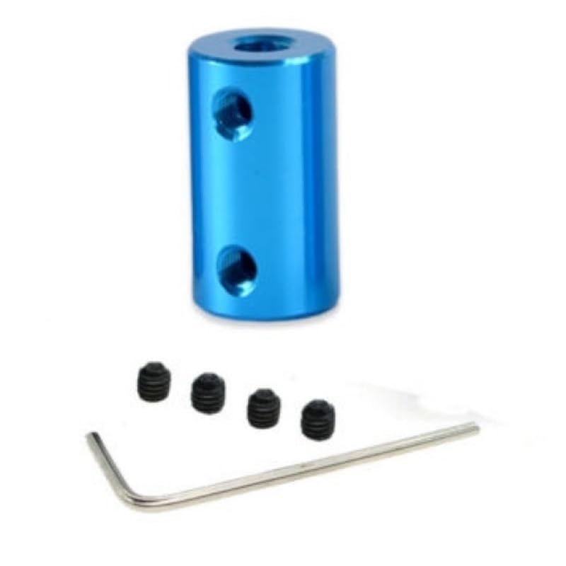 1pc Aluminum Rigid Coupling Coupler, 1 2 2.3 3 3.17 4 5 6mm Motor Shaft Connector Set, D10 L20 Shaft Coupler Joint(1mm x 2mm)
