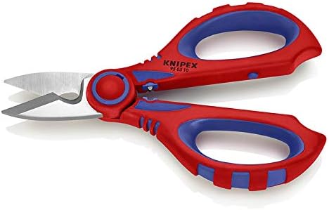 Miniatura 2 de KNIPEX Tools 95 05 10 Tijeras para electricistas de la SBA con área de crimpado para virolas, 6.25 pulgadas
