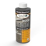 SamaN Interior Water Based Wood Stain - Natural Stain for Furniture, Moldings, Wood Paneling, Cabinets (Castle Stone TEW-011-12, 12 oz)