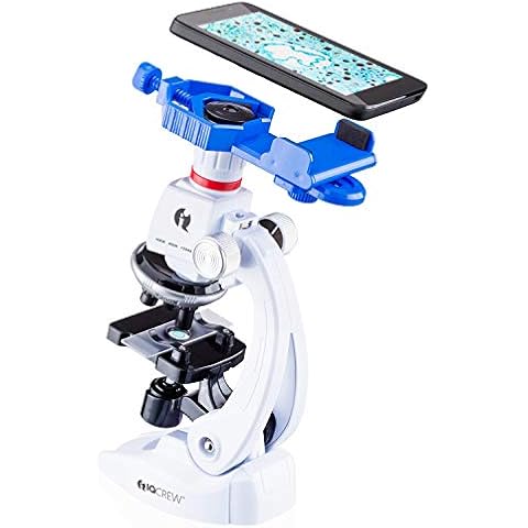IQCREW 100X-1200X Kids Microscope with Smartphone Adapter and Accessory Kit Cover