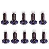 -Matériau : aluminium CNC. Accessoires Moto Motos Universel 10 Pcs M8 * 20 Moteur Vis pour Kawasaki ZXR 250 R 400 750 ZZR 600 1100 1400 1200 ZXR250R ZZR400 ZZR600(M8X20 D)