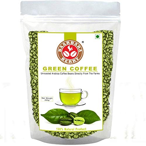 Baarbara Berry Coffee, Green Coffee Beans for, 100% Arabica Coffee, Sourced Directly frChikmagalur Farms (250 GMS - Pack of 2)