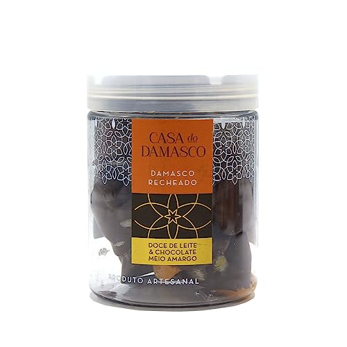 Damasco Recheado de Doce de Leite & Chocolate Meio Amargo Casa do Damasco 150g