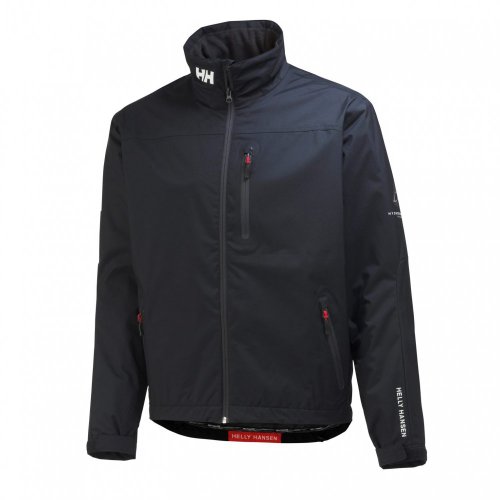 Image of Helly-Hansen mens Crew Midlayer Fleece Lined Waterproof Windproof Rain Jacket