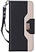 ProCase Wallet Case for LG V40, Flip Kickstand Case with Card Holders Mirror Wristlet, Folding Stand Protective Cover for LG V40 ThinQ 2018 Release -Black