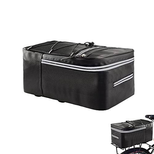 Bolsas Traseras para Bicicleta, Gran Capacidad Alforjas para Bicicletas, Multifuncional Bolsa Alforja Trasera, Impermeable Bicicleta Asiento Trasero Tronco, para Bicicletas, Portaequipajes (12L)