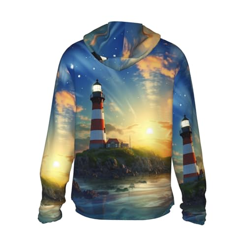 Lighthouse Sun Protection Hoodie Jacket UPF 50+ Full Zip Long Sleeve Sun Shirts with Pockets Rash Guard2