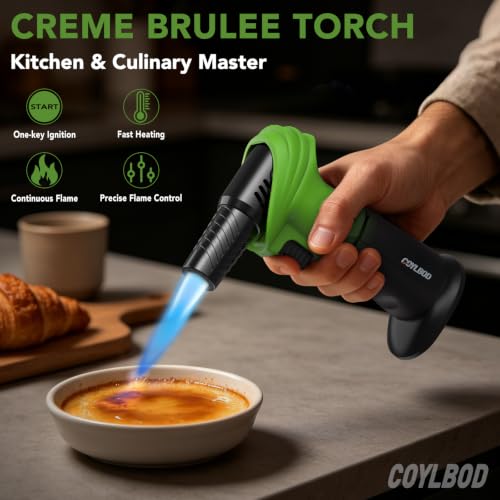Image of Butane Torch Lighter 0-90Rotating Safety Lock for Soldering