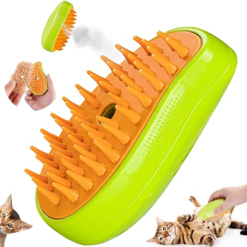 Escova Vapor Limpeza Cão Gato 3 Em 1 Tira Pelo Pet Recarregavel Usb Marca S.R.A