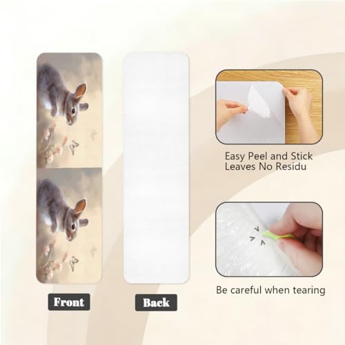 Protectores de escalera interiores de conejo gris para hogar 5