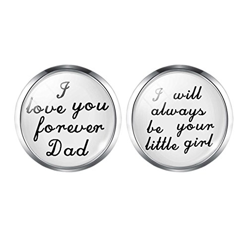 Cufflinks For Dad From Bride I Love You Forever Dad Cufflinks Sweet Words Cufflinks For Men #TOP1