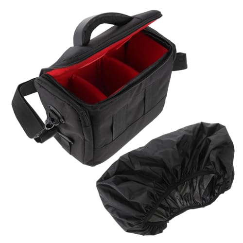 HOMSFOU Herren Kameratasche Gepolsterte Einsätze Digitalkamera Gadget Tasche Stoßfestes Gehäuse