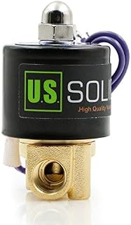 U.S. Solid 1/4" G 12 V DC mosiądz zawór elektromagnetyczny sterowany bezpośrednio do wody, powietrza, gazu, oleju, NC, mosiądzu, zaworu elektromagnetycznego