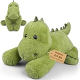 Bobbie & Laxi 16' & 4.5lbs Dinosaur Stuffed Animal, Sitting & Laying Weighted Stuffed Animals, Cuddly & Soft Weighted Dinosaur Plush for Adults & Kids, Dinosaur Gifts for Christmas & Valentine’s Day