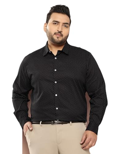 Image of Thomas Scott Men's | Plus Size | Printed | Regular Fit | 100% Cotton | Long Sleeve | Formal | Shirt for Men