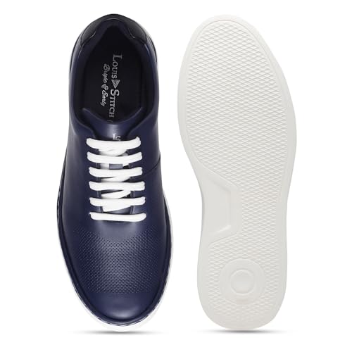 Image of LOUIS STITCH Play Men's Egyptian Black Fashion Sneakers for Men All Day Comfortable Wear (SNK-FSD)