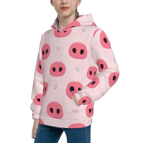 Pig Noses Kid Hoodies Boys Sweatshirts Girls Pullover with Pocket2