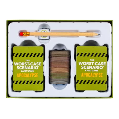 Image of MOOSE GAMES The Worst-Case Scenario Card Game Apocalypse | Match How Players Rank Five Apocalyptic Scenarios from Bad to Worst | Score Points and Win! for Ages 14 to Adult for 3 to 6 Players