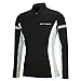 Produktbild Airtracks Herren Thermo Laufshirt Langarm Winter Sweatshirt Fleece Funktionsshirt Sport Langarmshirt - schwarz - M - Herren