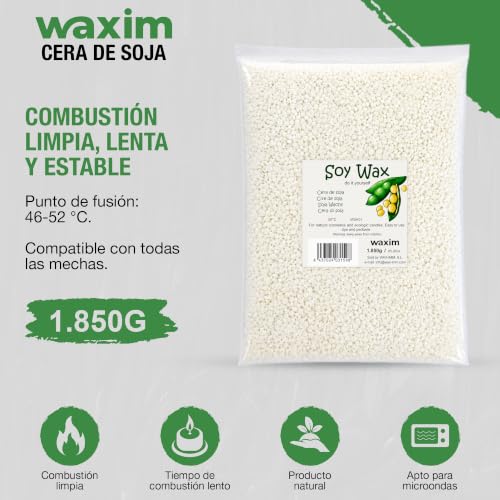 Miniatura 8 de Waxim. Cera De Parafina Para Vela 1.85 Kg En Perlas. Vela Decorativa, Artesanales, Caseras, Diy, Manualidades, Parafina Refinada, Granulos, Blanca, Economica.
