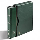 Leuchtturm 326398 Clasificador DIN A4, 32 Black Pages, Padded Leather * Cover + Small Box, Green