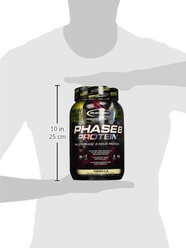 Whey Protein Powder | MuscleTech Phase8 Whey Protein | Sustained-Release 8-Hour Protein Shakes for Men & Women | 26g of Protein + 5.6g of BCAA | Muscle Builder | Chocolate, 2.2 lbs (24 Servings)
