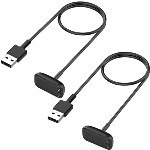 Charger for Fitbit Charge 5 / Charge 6, Replacement Magnetic USB Charging Cable for Fitbit Charge 5 / Charge 6 / Fitbit Luxe Smartwatch (2)