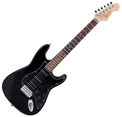 Rocktile ST Pack guitare électrique noire en set incl ampli, housse, accordeur, câble, sangle - Les Beatles, Paul McCartney, John Lennon, RIngo Starr, George Harrison Rocktile ST Pack guitare électrique noire en set incl ampli, housse, accordeur, câble, sangle – Image 3
