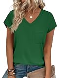 Womens Short Sleeve Tops Cute Casual Loose T Shirts Comfy Tshirts Saint Patricks Day Shirts Kelly Green XL