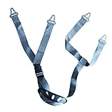 predolo Safety Helmet Chin Strap Helmet Jaw Strap Hardhat Chin Strap Quick Release Buckle for Traveling, T Hole Blue