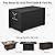 QH.HOME Gas Fire Pit Cover Rectangular 50,52 Inch - Never Fades&100% Waterproof,600D Heavy-Duty Outdoor Fire Table Cover Rectangle - 52 x 34 x 24 Inch-Fireplace Cover Black