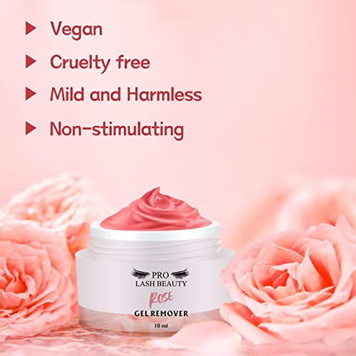 Wimpernkleber Entferner 10ML Wimpern Remover für Wimpernverlängerungen Bürsten Schnelles Auflösen Weniger als 60s Entfernung Wimpernkleber-Entferner Rose