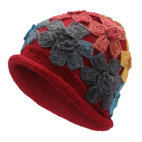Bonnet d'hiver vintage en laine tricotée ZLYC pour femme élégante