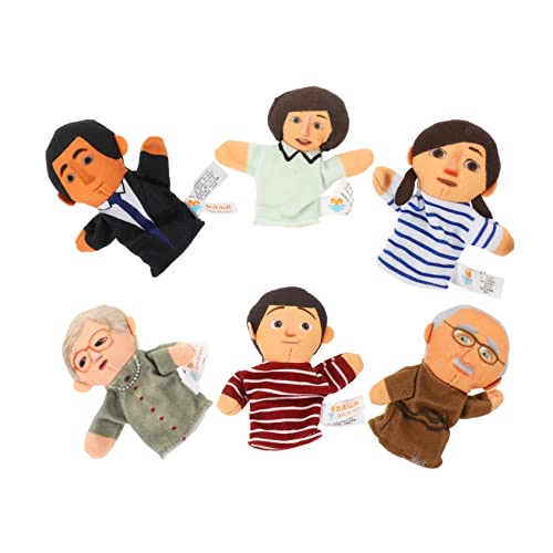 ERINGOGO 1 Conjunto Boneca De Dedo Fantoches De Dedo Desenhos Animados Fantoche De Pessoas Recheadas