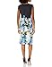 S.L. Fashions Women's Floral Print Scuba Dress, Multi, 6