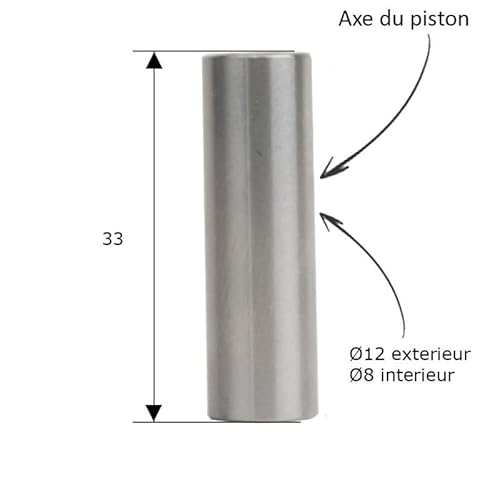 cylingcolors Zylinder + Kolben + Segment kompatibel mit Kettensäge Stihl 044, MS440 Ø 50mm