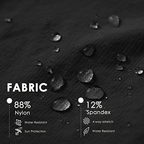 Willit Women's Skorts Golf Casual Skort Skirts Upf 50+ Quick Dry Zip Pockets Outdoor Hiking Black L #TOP4