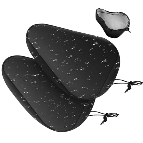 AiQInu coprisella bici 2 confezioni, coprisella resistente all'acqua e alla polvere con coulisse, per uomini e donne, compatibile, biciclette da strada