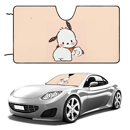 ポチャッコ サンシェード 車 フロント キャラクター 車用品 便利グッズ 車用サンシェード 折りたたみ 遮光 断熱 紫外線カット 車用サンシェード カー用品 サンシェード 車用 遮光 便利 おしゃれ かわいい 頑丈 耐久性 車用日よけ用品 51"x28"