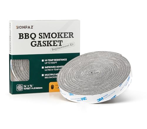 BONPAZ Large/XLarge Big Green Egg Gasket Replacement, High-Temp Seal Gasket for Smoker