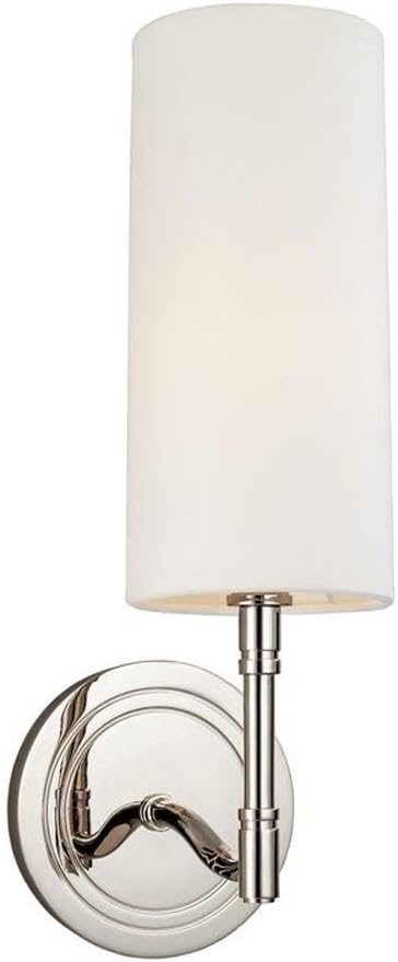 Hudson Valley Lighting Dillion - One Light Wall Sconce - 4.5 Inches Wide by 13.5 Inches High-Polished Nickel Finish