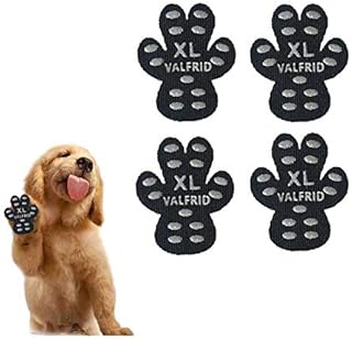 VALFRID Dog Paw Protector Anti-Slip Grips to Keeps Dogs from Slipping On Hardwood Floors,Disposable Self Adhesive Resistant Dog Shoes Booties Socks Replacemen XL 24 Pieces
