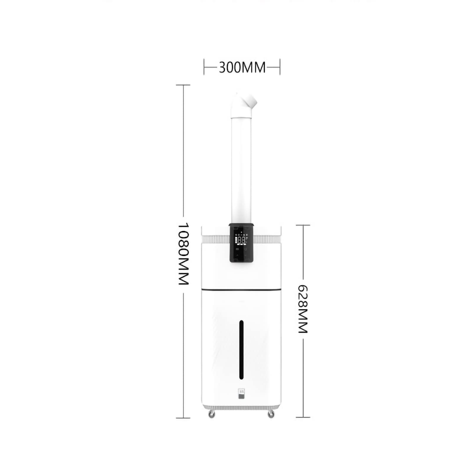 Umidificatore 30L Grande capacità Nebbia Ufficio Casa con Acqua Purificatore d'Aria Intelligente Supermercato Spruzzatore per Verdure (Triplo Nucleo) ()