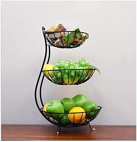 Placa de frutas de tres capas con diseño elegante para el hogar 3