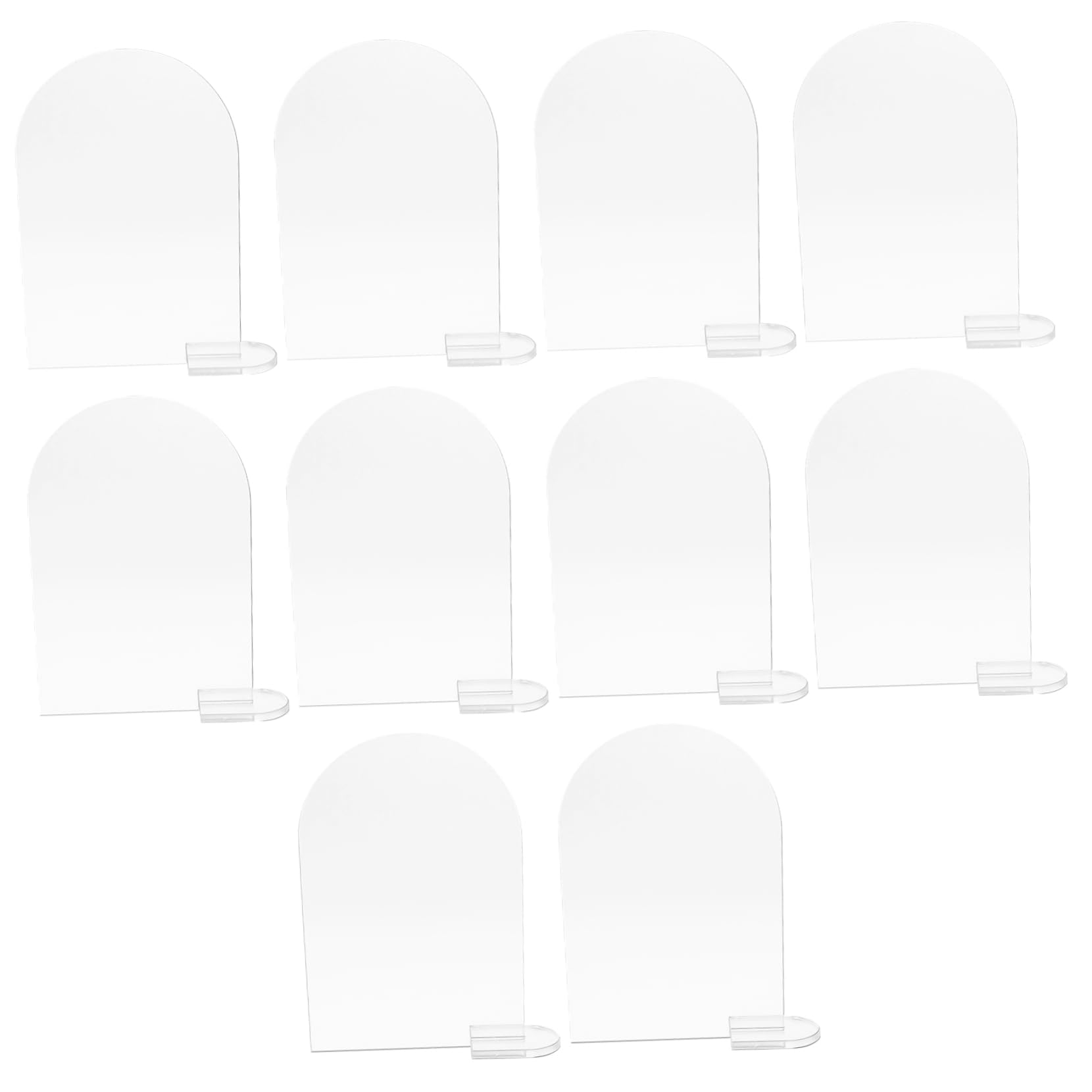 Porta Segnaposto ad Arco in Acrilico Trasparente 30 Set per Tavolo | Matrimoni e Banchetti, Segnatavoli da Tavolo con Base, Supporto Pratico Multiuso