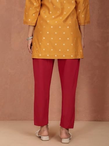 Image of TWIN BIRDS Women Cotton Kurti Pants | Straight Fit Ethnic Daily Trousers