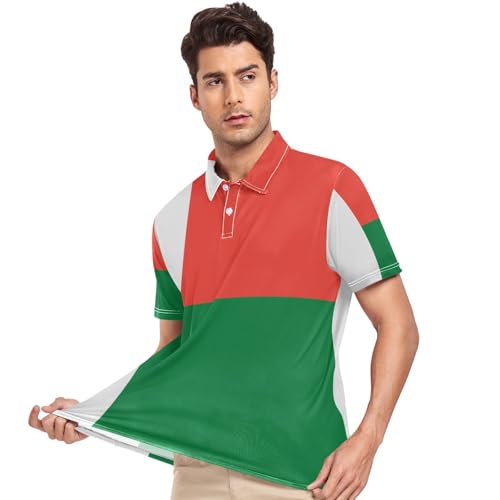 Polo à manches courtes pour homme GuoChe col extensible sans auréole