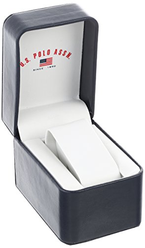 U.s. Polo Assn. Sport Men's Us9282 Silver-Tone Watch With White Silicone Band #TOP2