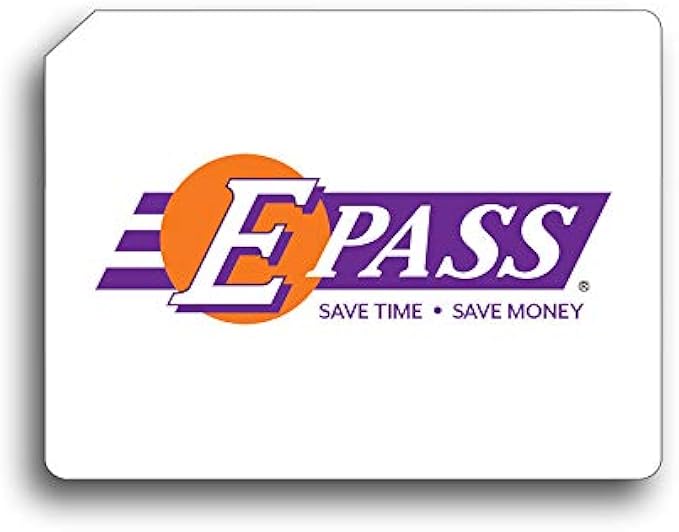 E-PASS Electronic Toll Sticker; Prepaid toll Program, Works on All Roads in FL, GA, NC